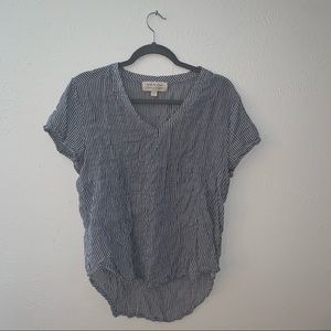 Anthropologie Cloth and Stone Women’s striped short sleeved blouse
